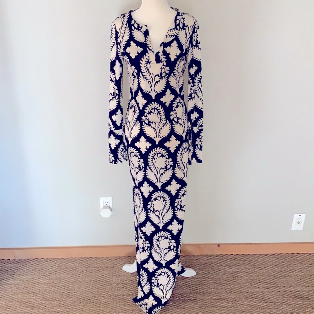 Diane Von Furstenberg Silk Mazel maxi dress size 2